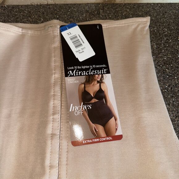 Miraclesuit Inches Off Waist Cincher Shapewear In Nude Women's Sz XL New - Picture 2 of 3